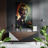 Salvador Dali Brushed Aluminum Dibond Wall Art.